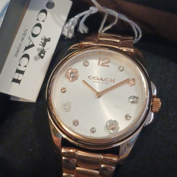 NWT! Rose Gold COACH Watch - Picture 3 of 14